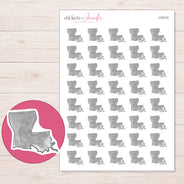 I-20172 planner sticker sheet with enlarged sticker detail