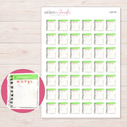 I-20176 planner sticker sheet with enlarged sticker detail