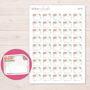 I-20179 planner sticker sheet with enlarged sticker detail