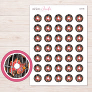 I-20180 planner sticker sheet with enlarged sticker detail