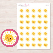 I-20184 planner sticker sheet with enlarged sticker detail