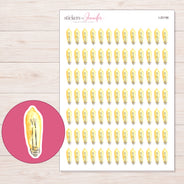 I-20196 planner sticker sheet with enlarged sticker detail