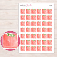 I-20197 planner sticker sheet with enlarged sticker detail
