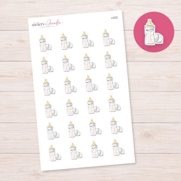 Baby Bottle Planner Stickers | I-202