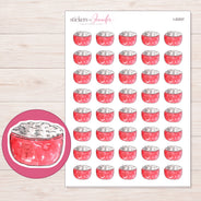 I-20207 planner sticker sheet with enlarged sticker detail