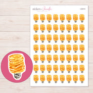 I-20214 planner sticker sheet with enlarged sticker detail