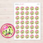 I-20215 planner sticker sheet with enlarged sticker detail