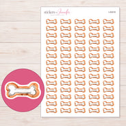 I-20218 planner sticker sheet with enlarged sticker detail