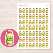 I-20224 planner sticker sheet with enlarged sticker detail