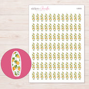 I-20232 planner sticker sheet with enlarged sticker detail