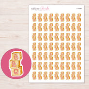 I-20399 planner sticker sheet with enlarged sticker detail