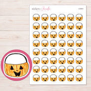 I-20401 planner sticker sheet with enlarged sticker detail