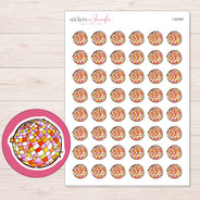 I-20406 planner sticker sheet with enlarged sticker detail