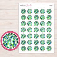 I-20409 planner sticker sheet with enlarged sticker detail