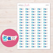 I-20415 planner sticker sheet with enlarged sticker detail