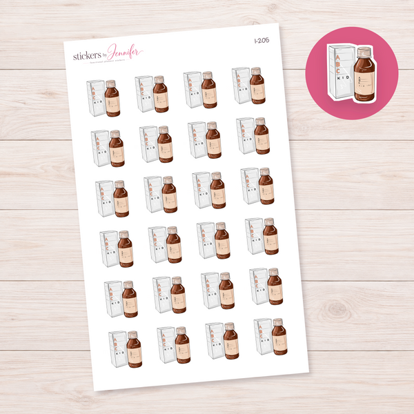 Children's Medicine Planner Stickers | I-205