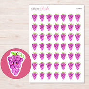 I-20618 planner sticker sheet with enlarged sticker detail