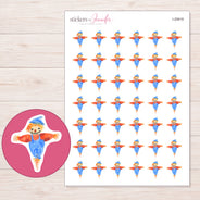 I-20619 planner sticker sheet with enlarged sticker detail