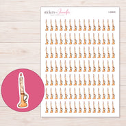 I-20620 planner sticker sheet with enlarged sticker detail