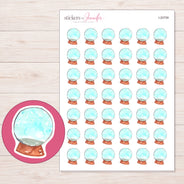 I-20709 planner sticker sheet with enlarged sticker detail