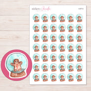 I-20712 planner sticker sheet with enlarged sticker detail