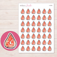 I-20768 planner sticker sheet with enlarged sticker detail