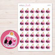 I-20779 planner sticker sheet with enlarged sticker detail