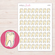 I-20785 planner sticker sheet with enlarged sticker detail