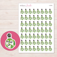I-20794 planner sticker sheet with enlarged sticker detail