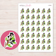 I-20809 planner sticker sheet with enlarged sticker detail