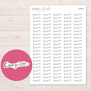 I-20814 planner sticker sheet with enlarged sticker detail