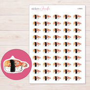 I-20852 planner sticker sheet with enlarged sticker detail