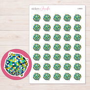 I-20853 planner sticker sheet with enlarged sticker detail