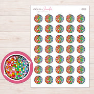 I-20856 planner sticker sheet with enlarged sticker detail