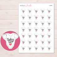 I-20865 planner sticker sheet with enlarged sticker detail