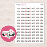 I-20868 planner sticker sheet with enlarged sticker detail