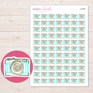 I-20889 planner sticker sheet with enlarged sticker detail