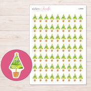 I-20890 planner sticker sheet with enlarged sticker detail