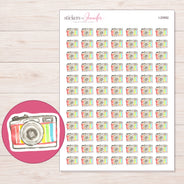 I-20892 planner sticker sheet with enlarged sticker detail
