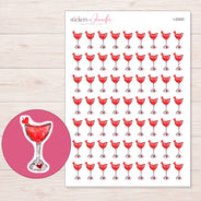 I-20920 planner sticker sheet with enlarged sticker detail