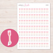 I-20931 planner sticker sheet with enlarged sticker detail