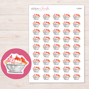 I-20939 planner sticker sheet with enlarged sticker detail