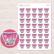 I-20941 planner sticker sheet with enlarged sticker detail