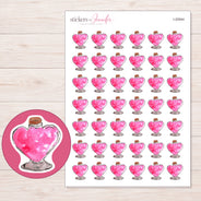 I-20944 planner sticker sheet with enlarged sticker detail