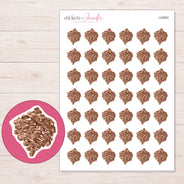 I-20983 planner sticker sheet with enlarged sticker detail