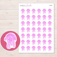 I-20991 planner sticker sheet with enlarged sticker detail