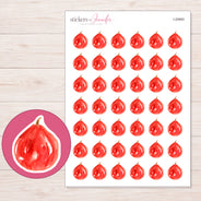 I-20993 planner sticker sheet with enlarged sticker detail