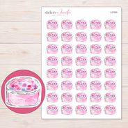 I-21000 planner sticker sheet with enlarged sticker detail