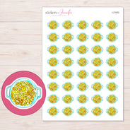 I-21002 planner sticker sheet with enlarged sticker detail