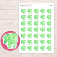 I-21006 planner sticker sheet with enlarged sticker detail